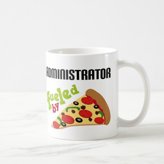 Rolig) Pizza för administratör ( Kaffemugg (Höger)