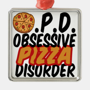 Rolig Pizza Julgransprydnad Metall