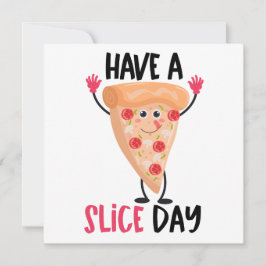 Rolig Pizza Puns Anteckningskort