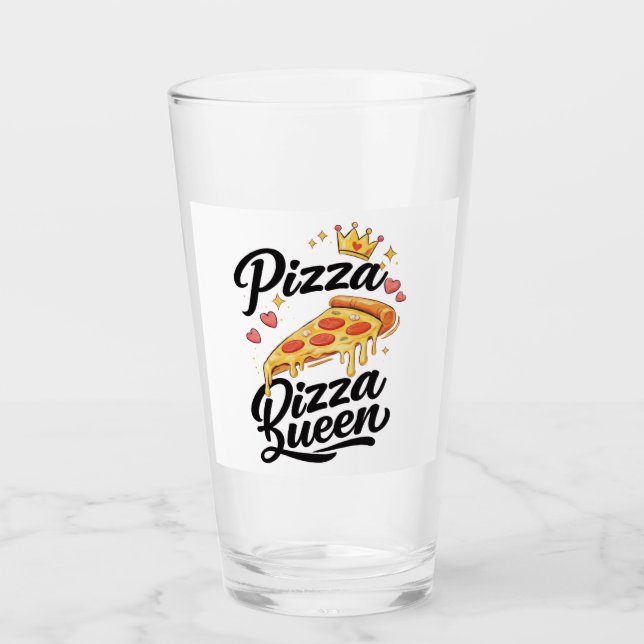 Rolig Pizzadrottning Kokande mugg för Kvinnor Roli Glaskopp (Framsida)