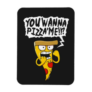 Rolig pizzamagnet magnet