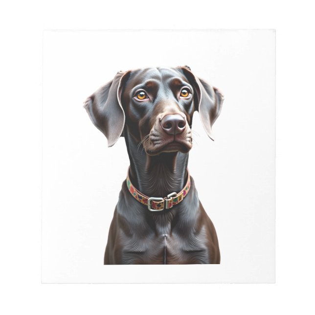 Rolig Pointer Tröja Pointer Mamma Pappa Hundälskar Anteckningsblock (Framsida)