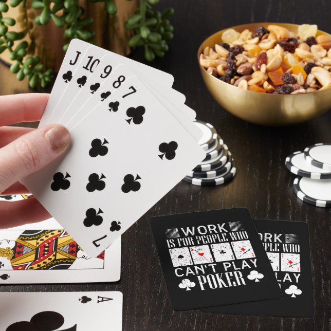 Rolig poker-arbetskonst  casinokort (På plats)