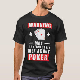 Rolig Poker Design T Shirt