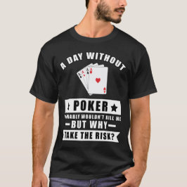 Rolig Pokerdesign T Shirt