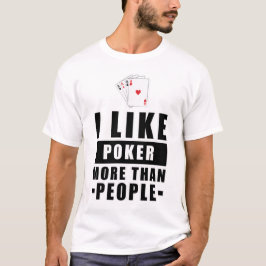 Rolig Pokerdesign T Shirt