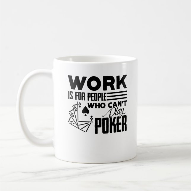 Rolig pokermugg kaffemugg (Vänster)