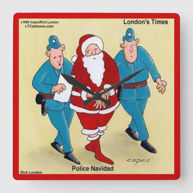 Rolig Polis Jul Klocka (Framsida)