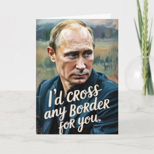 Rolig politisk Alla hjärtans dag-kort med Vladimir Kort