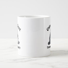 Rolig politisk katt-anti-Trump-kaffegåva pappa mam Jumbo Mugg