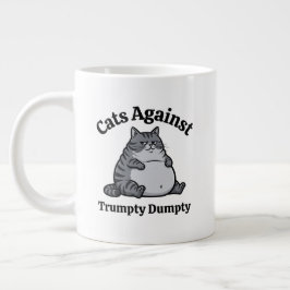 Rolig politisk katt-anti-Trump-kaffegåva pappa mam Jumbo Mugg