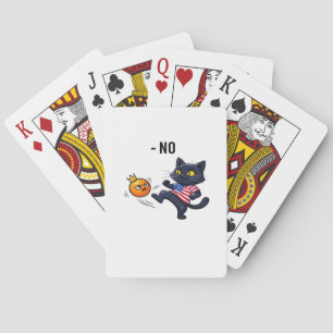 Rolig politisk meme utan kattdesign casinokort