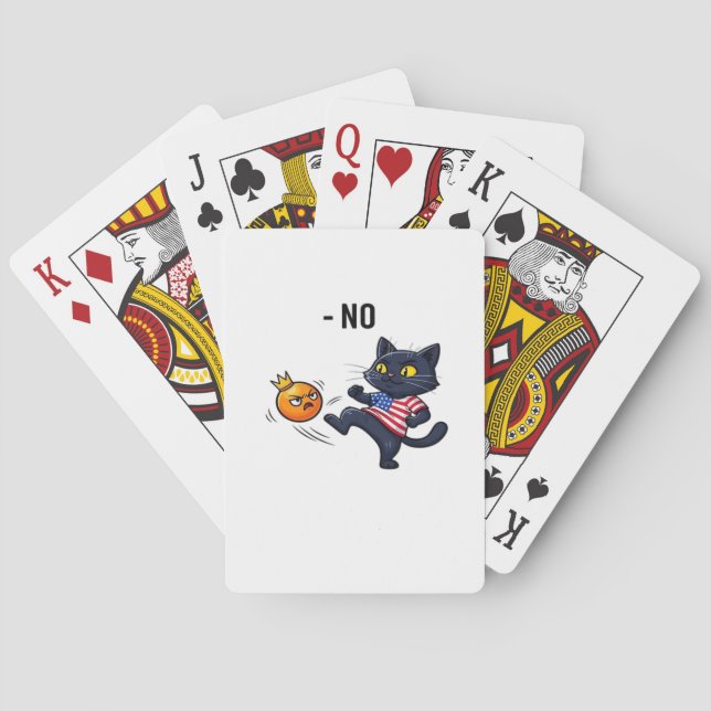 Rolig politisk meme utan kattdesign casinokort (Baksidan)