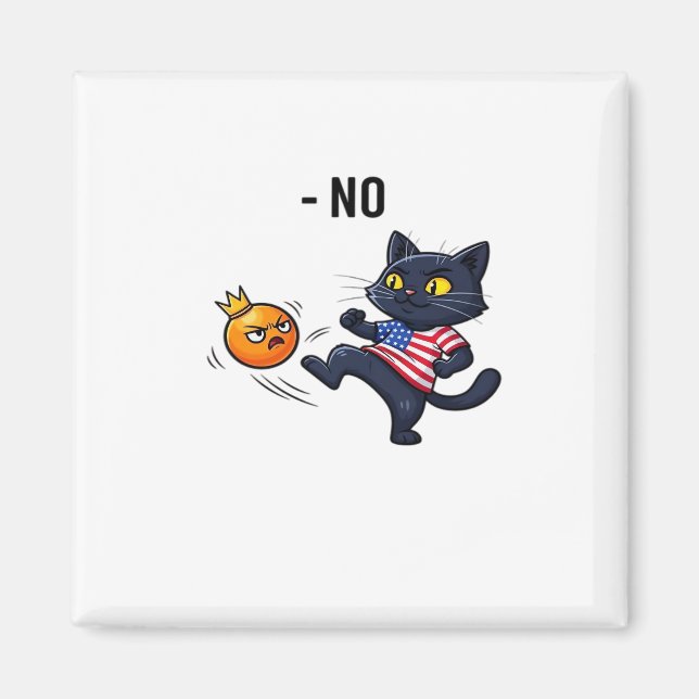 Rolig politisk meme utan kattdesign magnet (Framsidan)