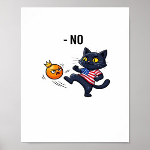 Rolig politisk meme utan kattdesign poster
