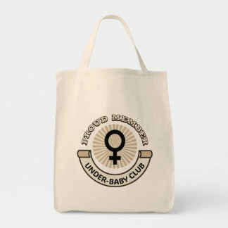 Rolig politisk "Stolt medlem i Under-Baby Klubben" Tygkasse