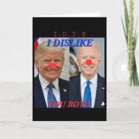 Rolig politisk Trump Biden Clown Design 