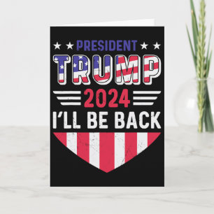 Rolig politisk val Trump Tee Jag kommer vara Ck Kort