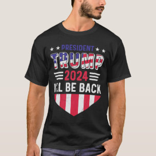 Rolig politisk valkampanj Trump T-shirt Jag Kommer