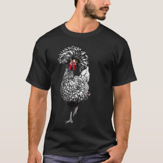 Rolig polsk höna bakgård hönshus t shirt