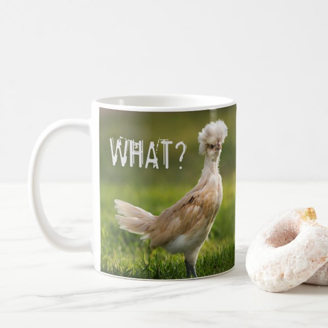Rolig polsk höna kaffemugg (Med munk)