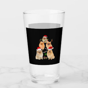 Rolig Pomeranian Julgran Dekoration Ornament Kos Glaskopp
