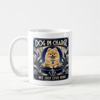 Rolig Pomeranian Kör Huset Kaffe Kopp - Mugg