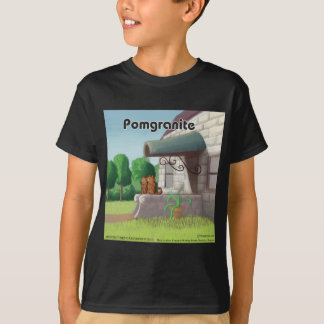 Rolig Pommeranian På Granit (Pomegranit) Tee