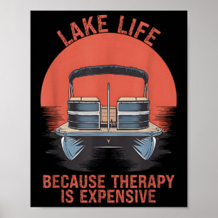 Rolig Ponton Älskare Båt Kapten Båttur Ponton _ Poster