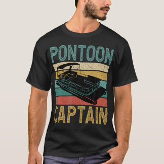 Rolig Pontonbåtskapten Rolig Pontonbåt Båttur Ca T Shirt