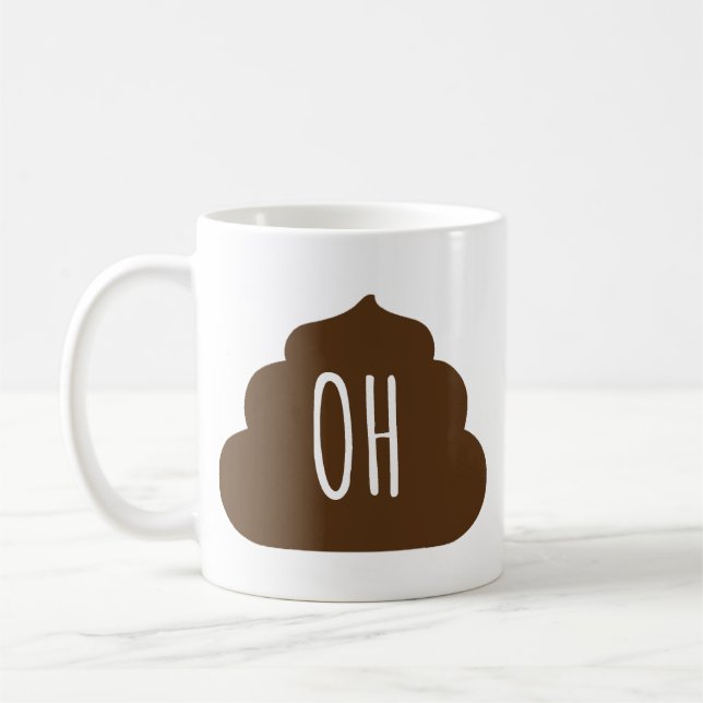 Rolig Poopkaffemugg Kaffemugg (Vänster)