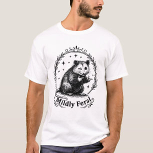 Rolig Possum Mildt Vild Introvert Humor Skogsmark T Shirt