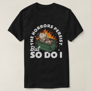 Rolig Possum Skräck fortsätter Possum Kaffe Älskar T Shirt