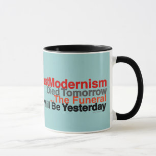 Rolig PostModernism dog i morgon kaffemuggen Mugg