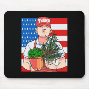Rolig Pothead Stoner Rösta På President Trump Musmatta