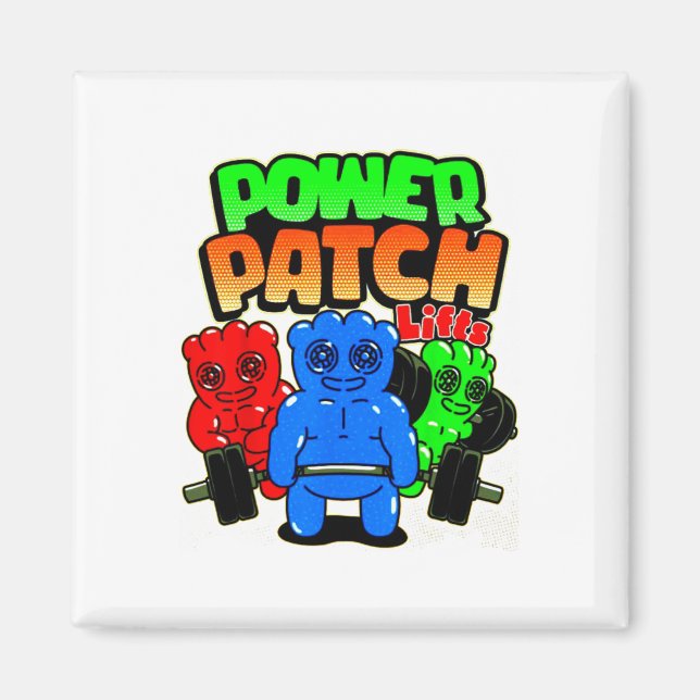 Rolig Power Patch Lyfter Tyngdlyftning Bodybuildin Magnet (Framsidan)