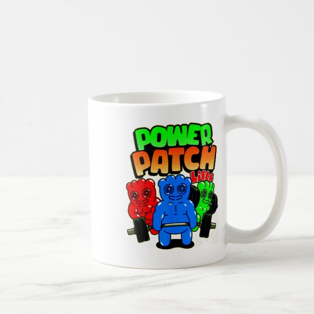 Rolig Power Patch Lyfter Viktlyftning Bodybuilding Kaffemugg (Höger)