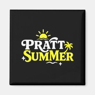 Rolig Pratt Sommar Grafisk Design Magnet