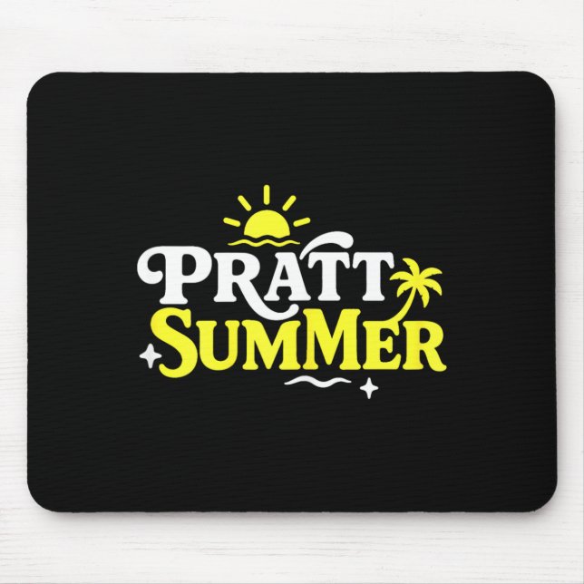 Rolig Pratt Sommar Grafisk Design Musmatta (Framsidan)