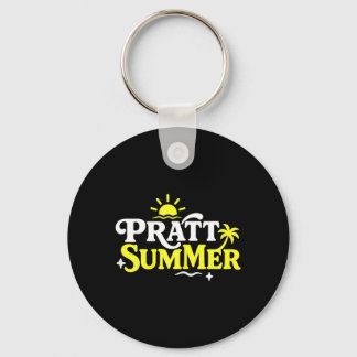 Rolig Pratt Sommar Grafisk Design Nyckelring