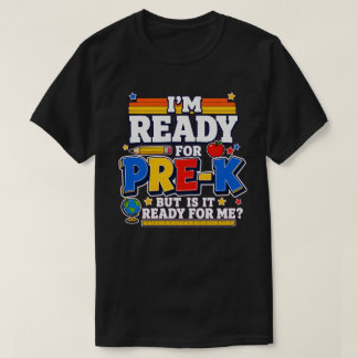Rolig Pre-K tillbaka till skolan - Retro Kids T-sh T Shirt