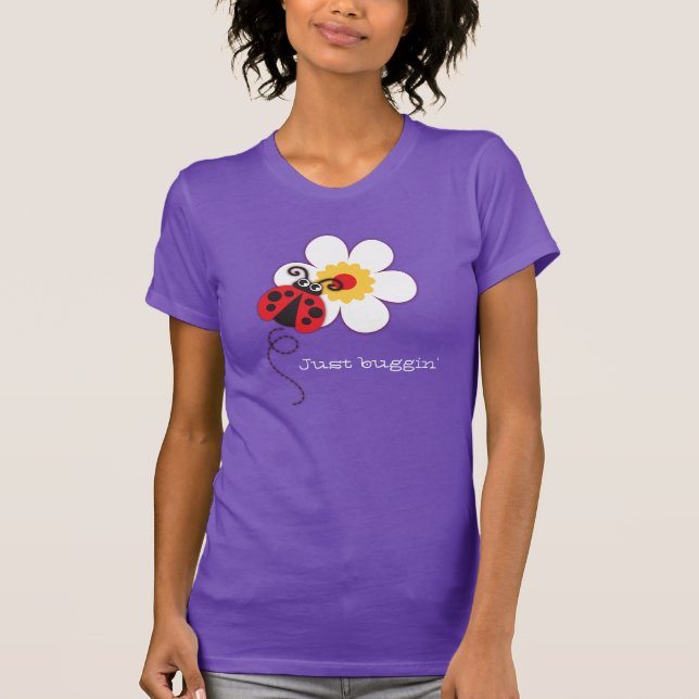 Rolig precis buggint-skjorta för nyckelpiga/för tee shirt (Framsida)