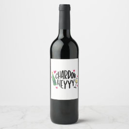 Rolig Preppy Chardonnay-vin Vinflaska Etikett