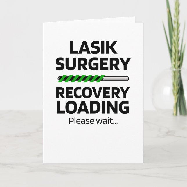 Rolig present för återhämtning efter Lasik-kirurgi Kort (Framsida)