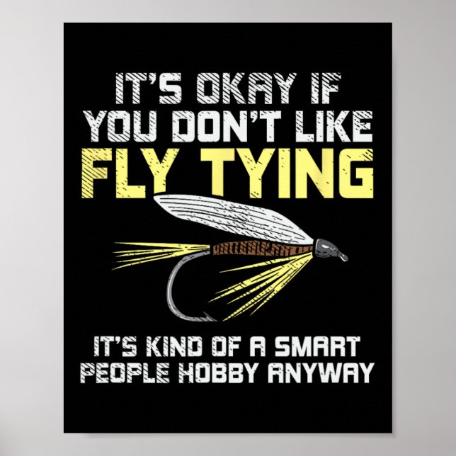 Rolig present för flugfiske poster (Framsidan)