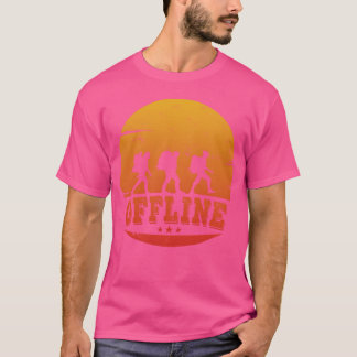 Rolig present för vandring camping offline utan sm t shirt