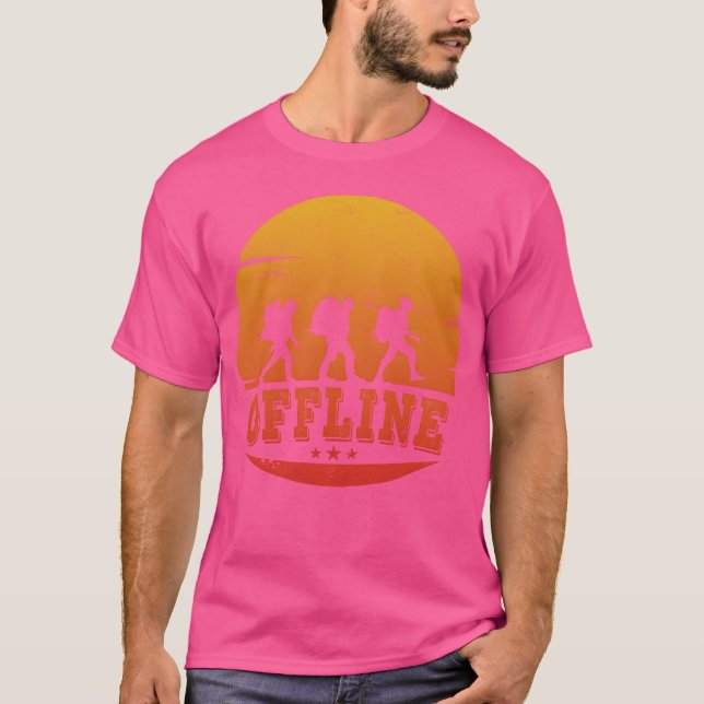 Rolig present för vandring camping offline utan sm t shirt (Framsida)