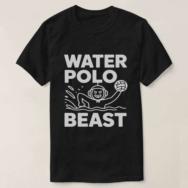 Rolig present för vattenpolobest t shirt (Design framsida)