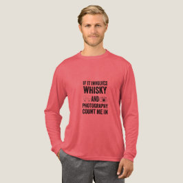 Rolig present för whisky- och fotofanatiker t shirt