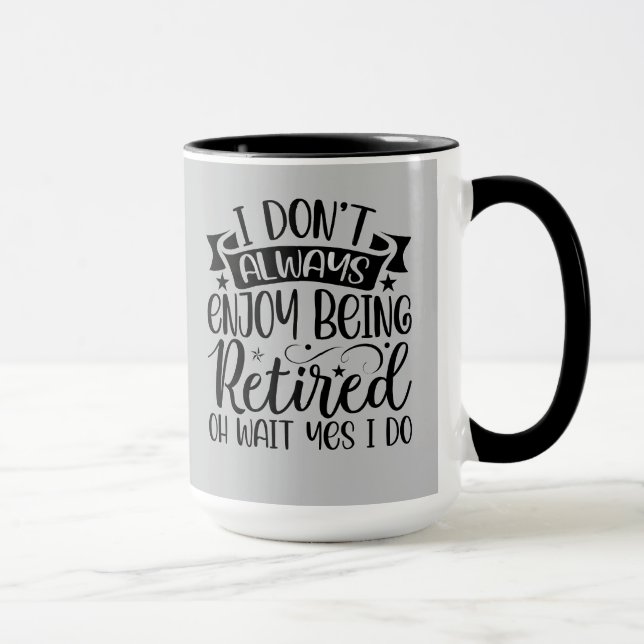 Rolig present! Kaffemugge för pensionärer Mugg (Höger)